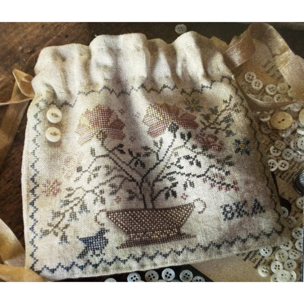 Summer Basket Small Cross Stitch Pattern By Blackbird Designs
